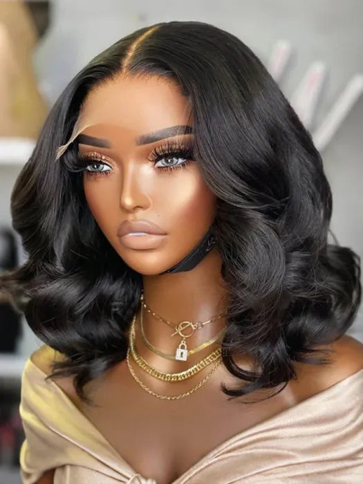 Last 4 hours of limited-time offer: Layer Cut Straight Short Bob Wig 13×4 HD Lace Pre-Everything Glueless Wig