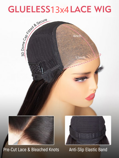 Last 4 hours of limited-time offer: Layer Cut Straight Short Bob Wig 13×4 HD Lace Pre-Everything Glueless Wig