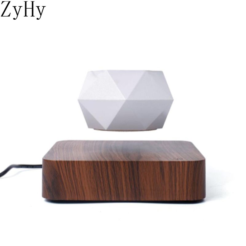 LEVITA Garden Walnut - Floating Pot on Wood Base