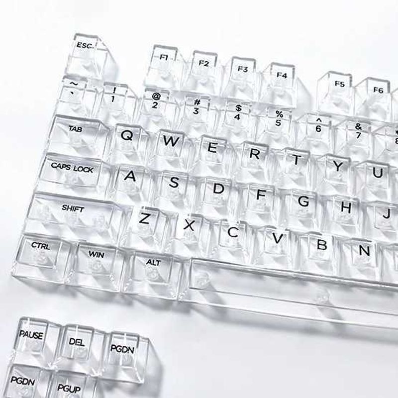 LATTICE Crystal Keycap Set - Transparent Cherry Profile 126 Keys
