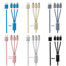 Universal 3-in-1 Fast Charging Cable - 1.2M Nylon Braided