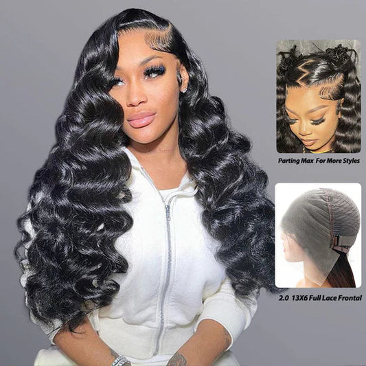 Crazy Sale |  16"-34" Loose Deep Wave 13x6 Full Lace Frontal Wig No Code Needed