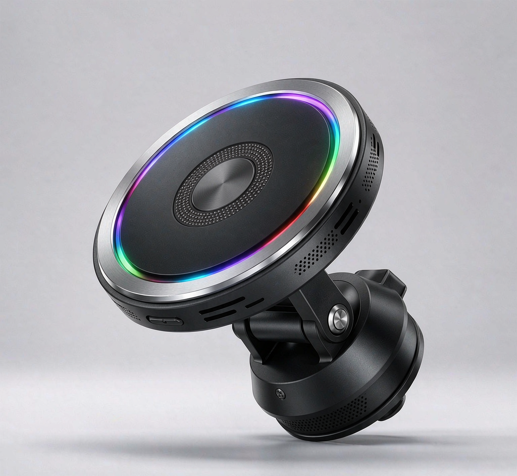 Semi-Conductor Cooling Car Mount — MagSafe, RGB Ring