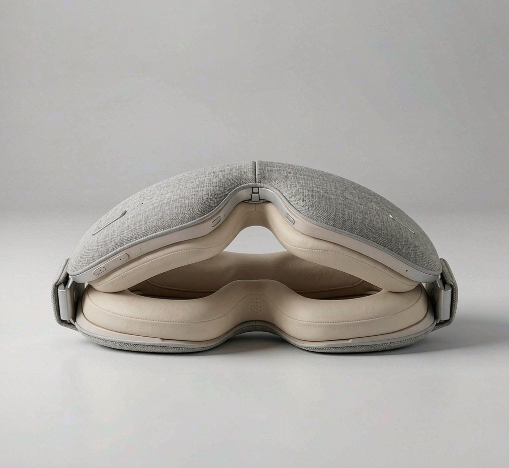 Folding Smart Eye Massager — Heat + Airbag, Travel Ready