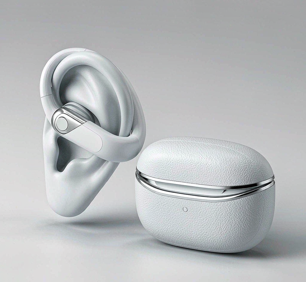 Open-Ear Clip Earbuds — Air Conduction, Zero In-Ear