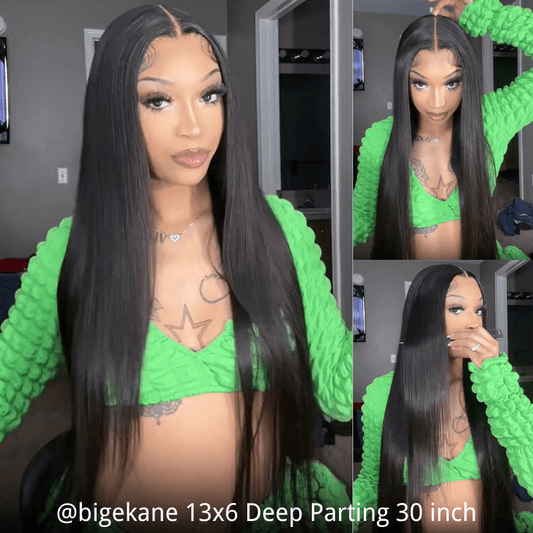 Straight Hair Transparent Lace Glueless Wigs Human Hair 180% Density Flash Sale