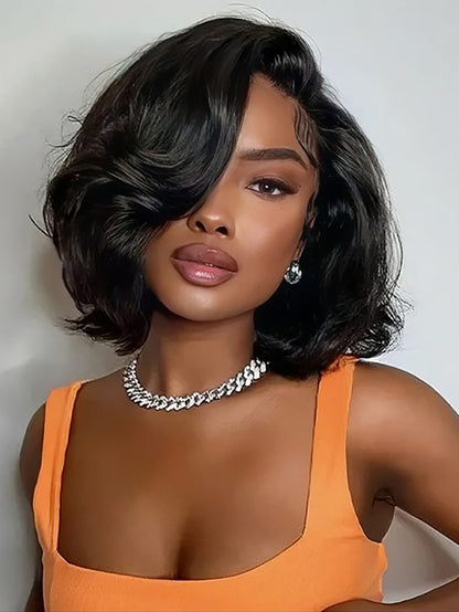Last 4 hours of limited-time offer: Layer Cut Straight Short Bob Wig 13×4 HD Lace Pre-Everything Glueless Wig