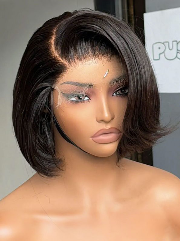 Last 4 hours of limited-time offer: Layer Cut Straight Short Bob Wig 13×4 HD Lace Pre-Everything Glueless Wig