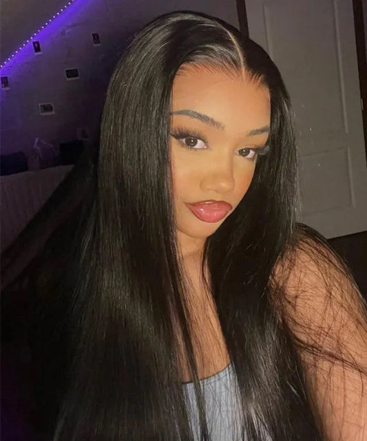 Last 4 hours of limited-time offer:KLENIMORE™ Silky Straight Real HD Lace Wig Glueless Ready To Go  Hair Wig